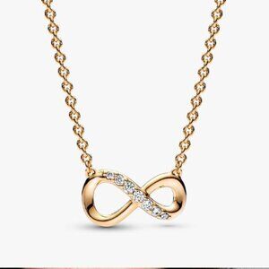 Pandora Gold Necklace and Ring Set